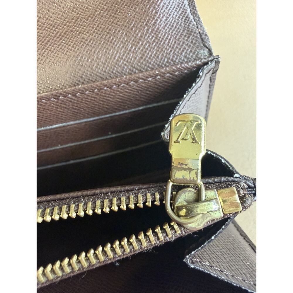 Authentic Louis Vuitton Damier Sarah Wallet Long Wallet w/ Box Dust Bag & COA - Picture 5 of 10
